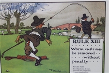 Rule XIII: Worm Casts May Be Removed Without Penalty' Crombie Print - Framed