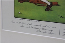 Rule XIII: Worm Casts May Be Removed Without Penalty' Crombie Print - Framed
