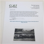 1930's Augusta National GC Original Dual Photo of Future Construction Site of Today's Hole #13