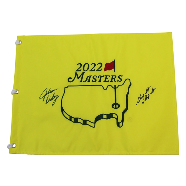 John Daly Signed 2022 Masters Embroidered Flag w/'Grip It & Rip It' JSA ALOA