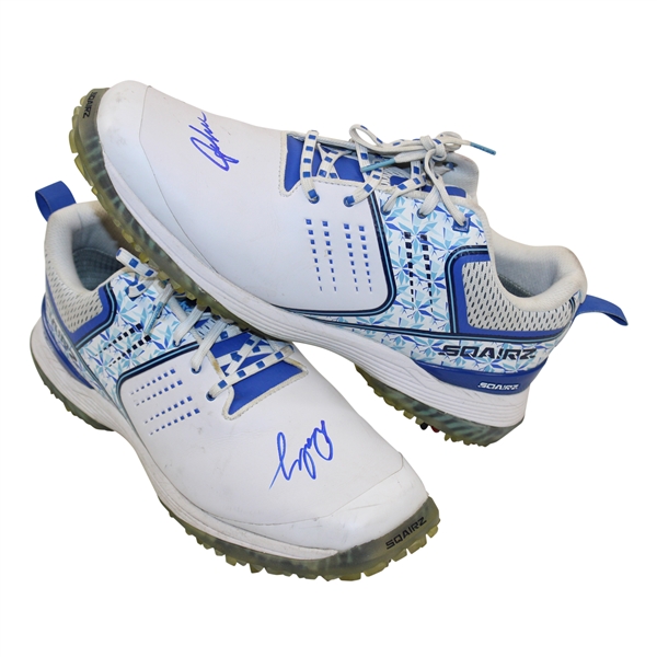 John Daly's Signed Personal Sqairz 'Ice Designs' Golf Shoes - Size 12 JSA ALOA