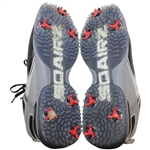 John Daly's Signed Personal Sqairz 'Charcoal with White & Gray' Golf Shoes - Size 12 JSA ALOA