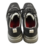 John Daly's Signed Personal Sqairz 'Black with Gray & White' Golf Shoes - Size 12 JSA ALOA