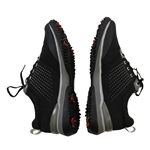 John Daly's Signed Personal Sqairz 'Black with Gray & White' Golf Shoes - Size 12 JSA ALOA