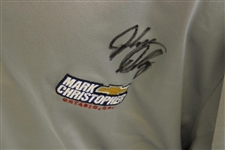 John Daly Signed Personal Match Worn 'Gray' Golf Shirt with Sponsors - 3XL JSA ALOA