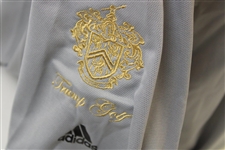 John Daly Signed Personal Match Worn 'Gray' Golf Shirt with Sponsors - 3XL JSA ALOA