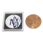 John Daly's Personal Custom Copper 'Wild Thing' Golf Ball Marker in Signed Case w/Bag JSA ALOA