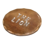 John Daly's Personal Custom Copper 'The Lion' Golf Ball Marker in Signed Case w/Bag JSA ALOA