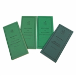1990, 1991, 1993 & 1996 Augusta National GC Records of the Masters Tournament Booklets