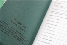 1990, 1991, 1993 & 1996 Augusta National GC 'Records of the Masters Tournament' Booklets