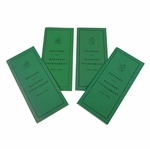 1984, 1990, 1992 & 1993 Augusta National GC Records of the Masters Tournament Booklets