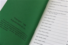 1984, 1990, 1992 & 1993 Augusta National GC 'Records of the Masters Tournament' Booklets