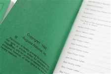 1984, 1990, 1992 & 1993 Augusta National GC 'Records of the Masters Tournament' Booklets