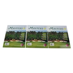 Ten (10) Masters Tournament Journals - 2001, 2012, 2013, 2014, 2015 & 2016