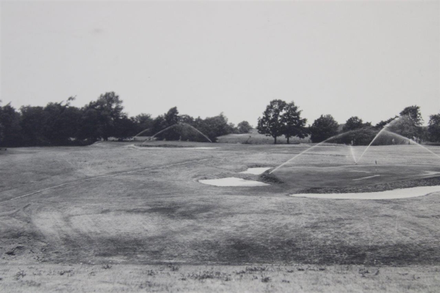 Early 1930's Fairway With Sprinklers Photo Stamped on Verso - Wendell Miller Collection