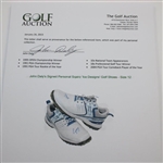 John Daly's Signed Personal Sqairz 'Ice Designs' Golf Shoes - Size 12 JSA ALOA