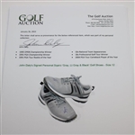 John Daly's Signed Personal Sqairz 'Gray, Lt Gray & Black' Golf Shoes - Size 12 JSA ALOA