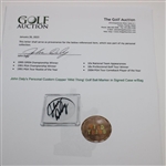 John Daly's Personal Custom Copper 'Wild Thing' Golf Ball Marker in Signed Case w/Bag JSA ALOA