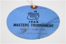 1964 Masters Tournament Friday Ticket #3421 with Original String