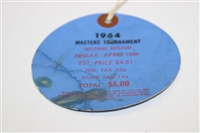 1964 Masters Tournament Friday Ticket #3421 with Original String