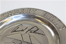 Arnold Palmer & Jack Nicklaus Dual Signed 1993 US Senior Open at Cherry Hills Plate JSA ALOA