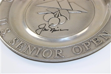 Arnold Palmer & Jack Nicklaus Dual Signed 1993 US Senior Open at Cherry Hills Plate JSA ALOA