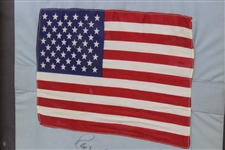 1983 Ray Floyd Ryder Cup Signed Team USA Caddy Bib with American Flag - Framed JSA ALOA