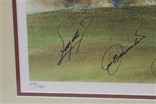Big 3 & Seve w/Watson & Zoeller Signed Clubhouse Ltd Ed Print 273/750 by Artist Sparkman JSA ALOA