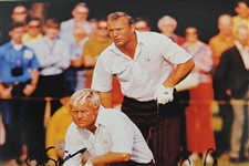 Jack Nicklaus & Arnold Palmer Signed Team USA 1971 Ryder Cup Photo JSA ALOA