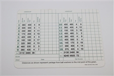 Arnold Palmer Signed Augusta National Golf Club Scorecard JSA ALOA
