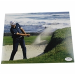 Dustin Johnson Signed Blast Out of Bunker 8x10 Photo JSA