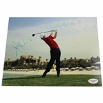 Rory McIlroy Signed Follow Through in Red Shirt 8x10 Photo JSA #D98120