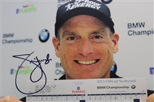 Jim Furyk Signed Holding 59 Scorecard 8x10 Photo PSA/DNA #U79487