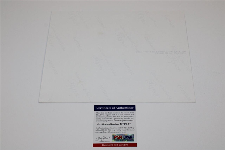 Jim Furyk Signed Holding 59 Scorecard 8x10 Photo PSA/DNA #U79487