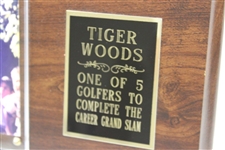 Tiger Woods 'One of 5 Golfers to Complete the Career Grand Slam' w/Card Display Piece