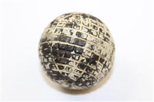 Late 1880's to 1895 Molded Mesh Line Cut Gutty Golf Ball