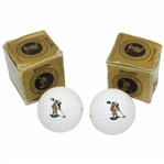 Two (2) Spalding First Golf Ball on the Moon Moon Balls in Original Boxes