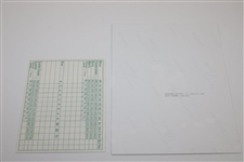 Jack Nicklaus Signed La Gorce CC Scorecard w/Masters Putter Raise Photo JSA ALOA