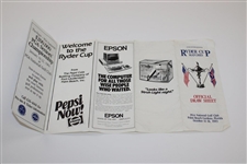 1983 Ryder Cup at PGA National Golf Club Ticket Set w/Envelope & Draw Sheet