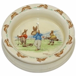 Royal Doulton Bunnykins Golf Themed Ceramic 6" Diameter Dish