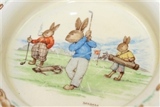 Royal Doulton Bunnykins Golf Themed Ceramic 6 Diameter Dish