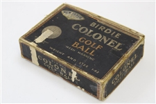 1920's Birdie Colonel Mesh Marking 1-62 Dozen Golf Ball Box