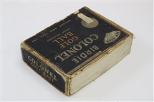 1920's Birdie Colonel Mesh Marking 1-62 Dozen Golf Ball Box