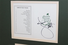 Adam Scott Signed Masters Scorecard Deluxe Presentation - Framed JSA ALOA