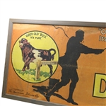 Early 1900’s Bull Durham Tobacco Co. Golf Advertising Sign - Large Version Framed