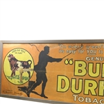 Early 1900’s Bull Durham Tobacco Co. Golf Advertising Sign - Large Version Framed