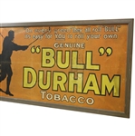 Early 1900’s Bull Durham Tobacco Co. Golf Advertising Sign - Large Version Framed