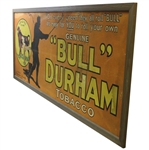 Early 1900’s Bull Durham Tobacco Co. Golf Advertising Sign - Large Version Framed