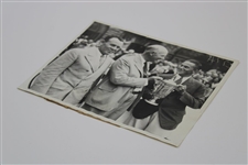 Champion Bobby Jones 1929 US Open at Winged Foot GC Trophy Ceremony Press Photo