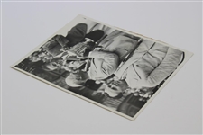 Champion Bobby Jones 1929 US Open at Winged Foot GC Trophy Ceremony Press Photo